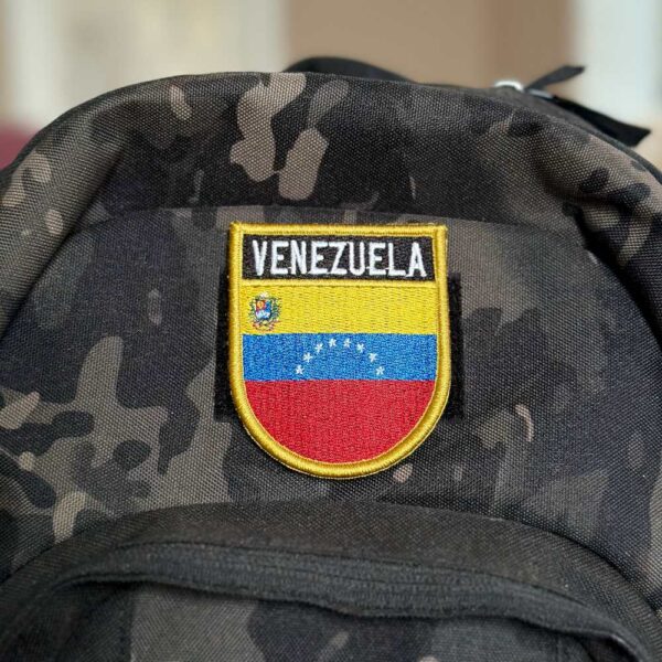 BP0046E-001 Bandeira Venezuela Patch Bordado 6,8x8,0cm - Imagem 2