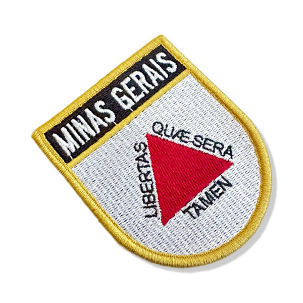 BE0048E-001 Bandeira Minas Gerais Brasil Patch Bordado 6,8x8,0cm - Imagem 7