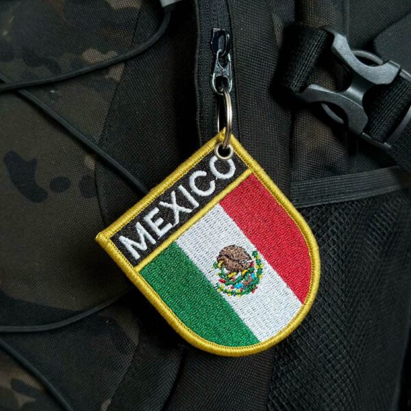 BP0050E-001 Bandeira México Patch Bordado 6,8x8,0cm - Imagem 4