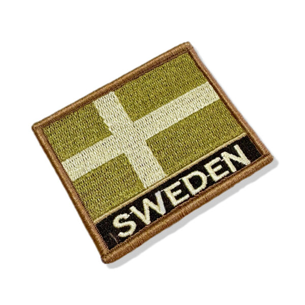 BP0087N-003 Bandeira Suécia Patch Bordado 7,5x6,3cm - Imagem 7
