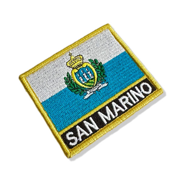 BP0091N-001 Bandeira San Marino Patch Bordado 7,5x6,3cm - Imagem 6