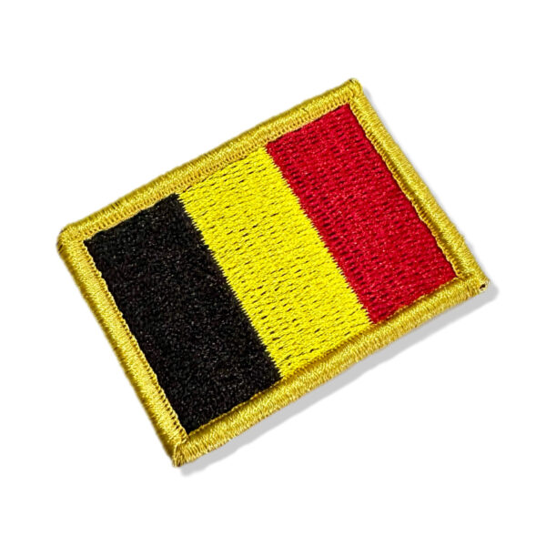 BP0215-011 Bandeira Bélgica Patch Bordado 5,7x3,8cm - Imagem 6