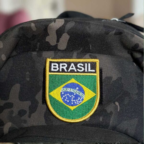 BP0403E-001 Bandeira Brasil Patch Bordado 6,8x8,0cm - Imagem 4