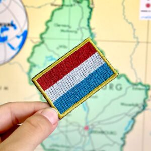 BP0426-011 Bandeira Luxemburgo Patch Bordado 5,7×3,8cm