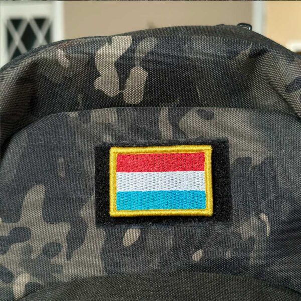 BP0426-011 Bandeira Luxemburgo Patch Bordado 5,7x3,8cm - Imagem 3