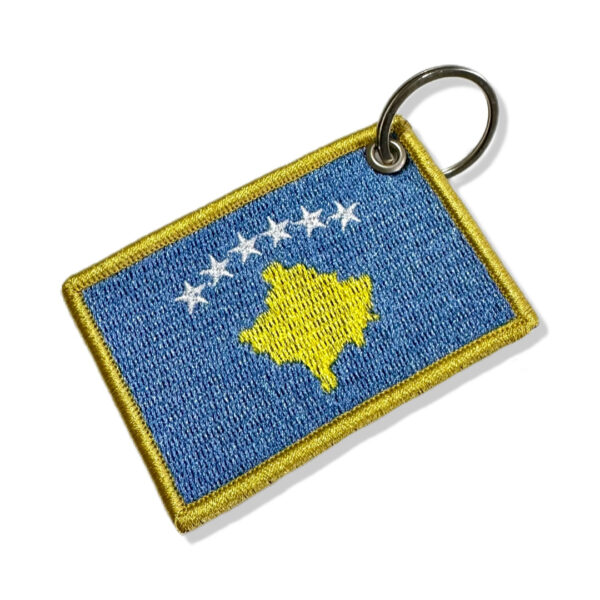 BP0433-001 Bandeira Kosovo Patch Bordado 7,5x5 - Imagem 5