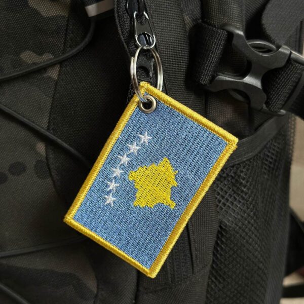 BP0433-001 Bandeira Kosovo Patch Bordado 7,5x5 - Imagem 6