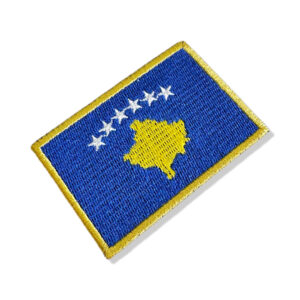 BP0433-001 Bandeira Kosovo Patch Bordado 7,5×5