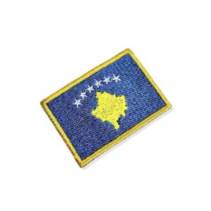 BP0433-011 Bandeira Kosovo Patch Bordado 5,7×3,8cm