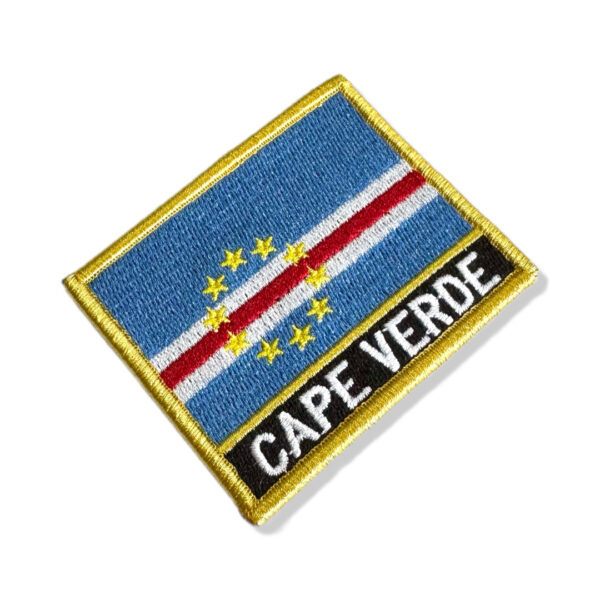BP0434N-001 Bandeira Cabo Verde Patch Bordado 7,5x6,3cm - Imagem 6