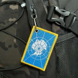 BP0440-001 Bandeira Antártica Patch Bordado 7,5×5