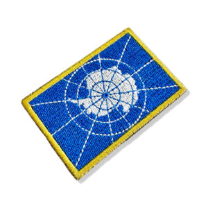 BP0440-001 Bandeira Antártica Patch Bordado 7,5×5