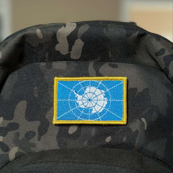 BP0440-001 Bandeira Antártica Patch Bordado 7,5x5 - Imagem 4