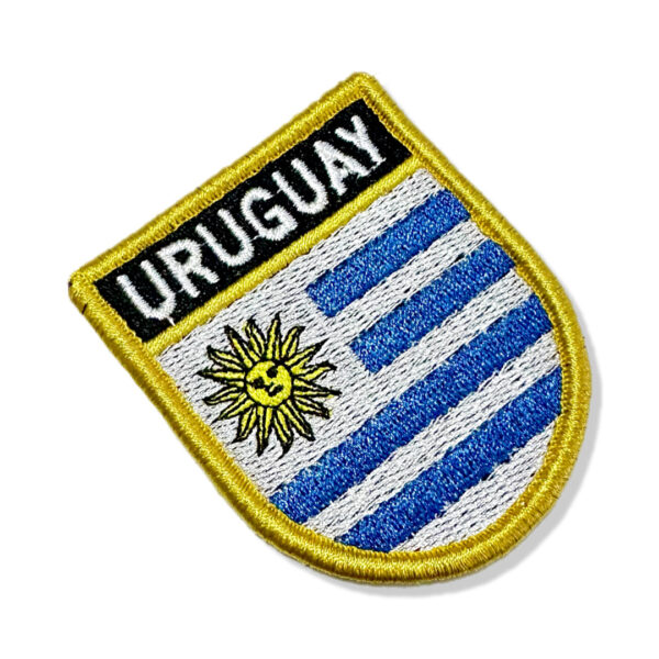 BP0023E-001 Bandeira UruguaI Patch Bordado 6,8x8,0cm - Imagem 7