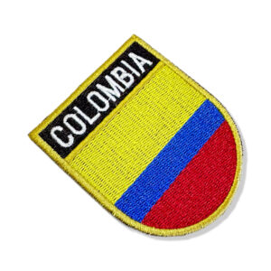 BP0049E-001 Bandeira Colombia Patch Bordado 6,8×8,0cm