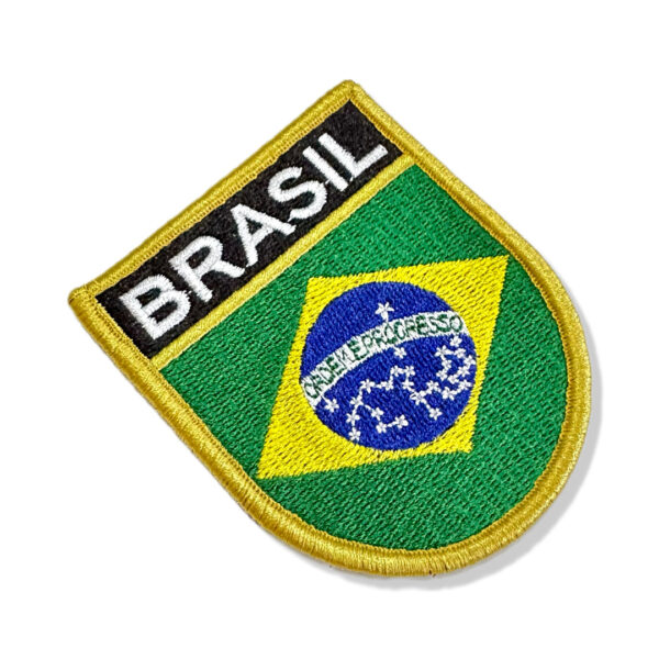 BP0403E-001 Bandeira Brasil Patch Bordado 6,8x8,0cm - Imagem 7