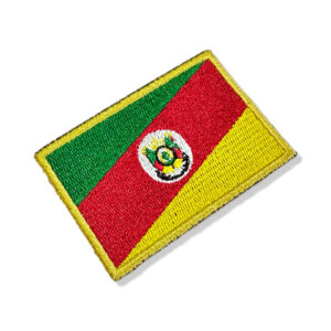 BE0019-001 Bandeira Rio Grande do Sul Patch Bordado 7,5×5,0cm