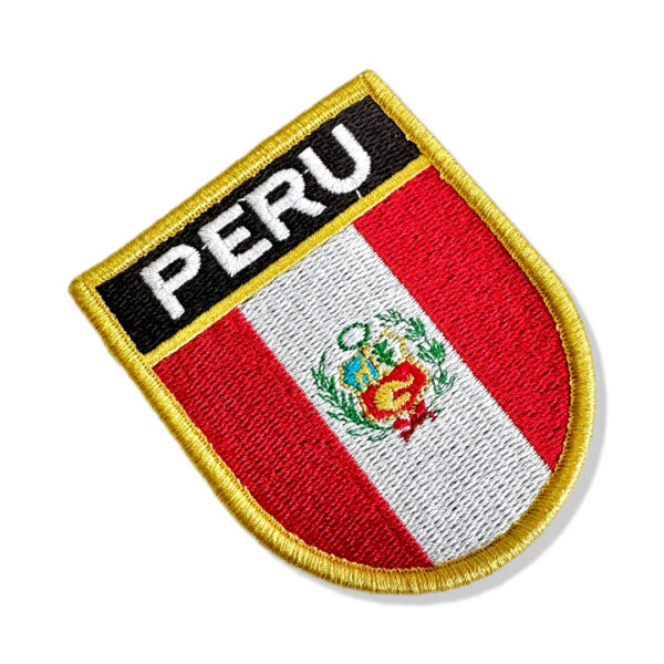 BP0028E-001 Bandeira Peru Patch Bordado 6,8x8,0cm - Imagem 7