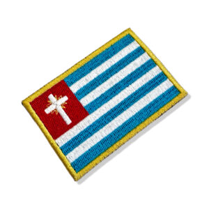 BC0012-001 Bandeira Ubatuba Patch Bordado 7,5×5,0cm