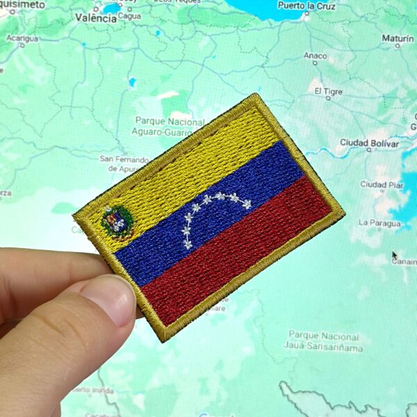 BP0046-011 Bandeira Venezuela Patch Bordado 5,7x3,8cm - Imagem 3