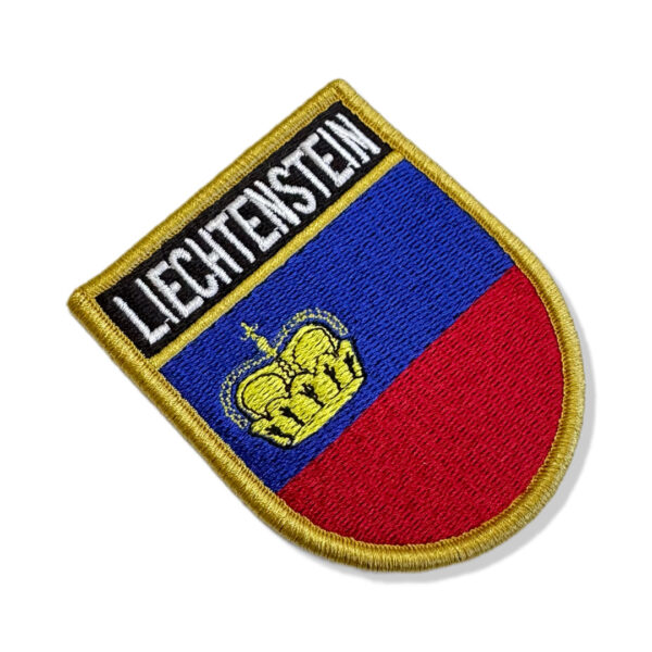 BP0424E-001 Bandeira Liechtenstein Patch Bordado 6,8x8,0cm - Imagem 7