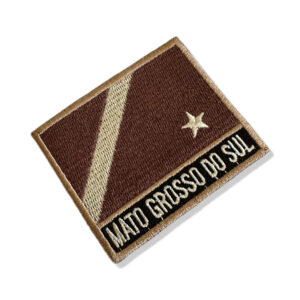 BE0011N-004 Bandeira Mato Grosso do Sul Patch Bordado 7,5×6,3cm