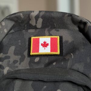 BP0002-011 Bandeira Canadá Patch Bordado 5,7×3,8cm