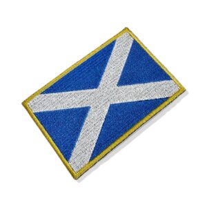 BP0004-021 Bandeira Escócia Patch Bordado 10,2×6,8cm