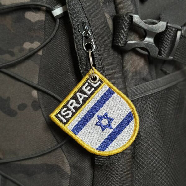 BP0009E-011 Bandeira Israel Patch Bordado 5,7x6,8cm - Imagem 4