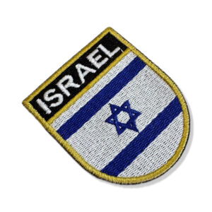 BP0009E-011 Bandeira Israel Patch Bordado 5,7×6,8cm