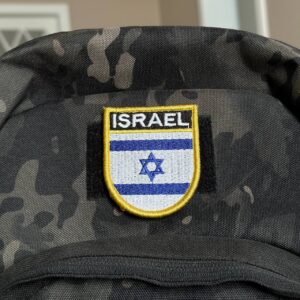 BP0009E-011 Bandeira Israel Patch Bordado 5,7×6,8cm