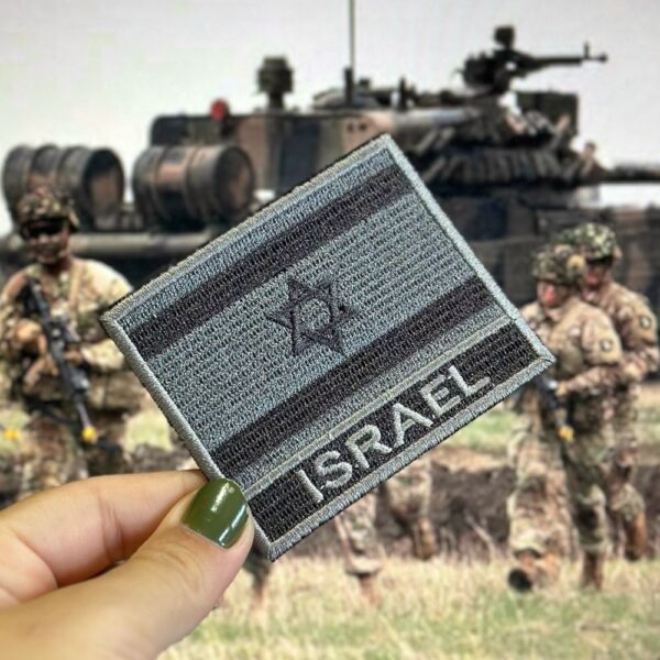 BP0009N-002 Bandeira Israel Patch Bordado 7,5x6,3cm - Imagem 3