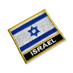 BP0009N-011 Bandeira Israel Patch Bordado 5,7×4,8cm