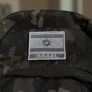 BP0009N-002 Bandeira Israel Patch Bordado 7,5×6,3cm