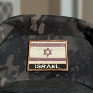 BP0009N-004 Bandeira Israel Patch Bordado 7,5×6,3cm