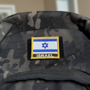 BP0009N-011 Bandeira Israel Patch Bordado 5,7×4,8cm