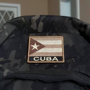 BP0010-004 Bandeira Cuba Patch Bordado 7,5×6,3cm