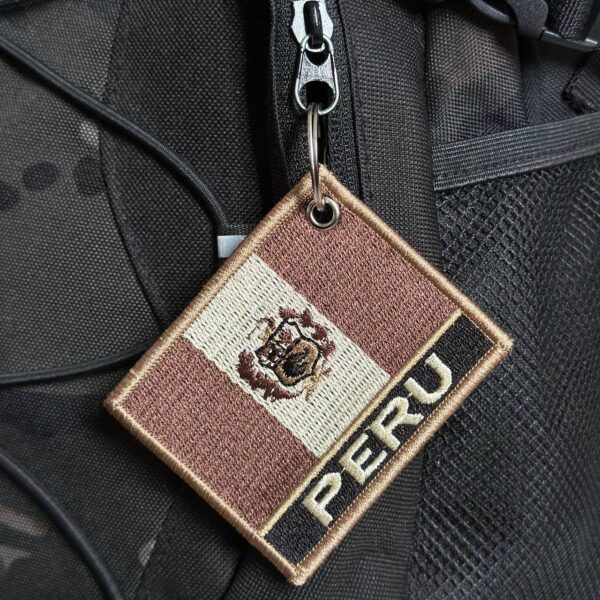 BP0028N-004 Bandeira Peru Patch Bordado 7,5x6,3cm - Imagem 4
