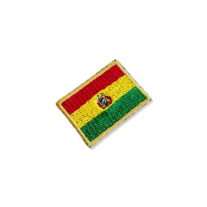 BP0029-031 Bandeira Bolívia Patch Bordado 3,8×2,5cm