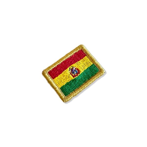 BP0029-031 Bandeira Bolívia Patch Bordado 3,8x2,5cm - Imagem 6
