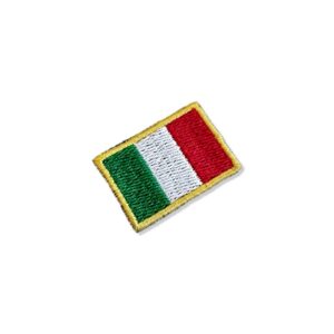 BP0030-031 Bandeira Italia Patch Bordado 3,8×2,5cm