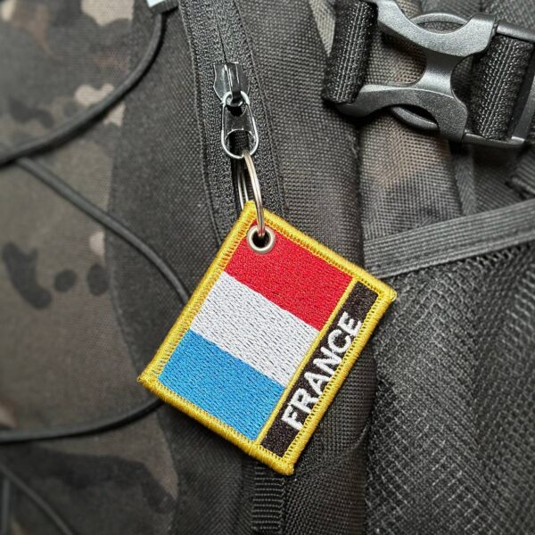 BP0031N-011 Bandeira França Patch Bordado 5,7×4,8 cm - Imagem 3