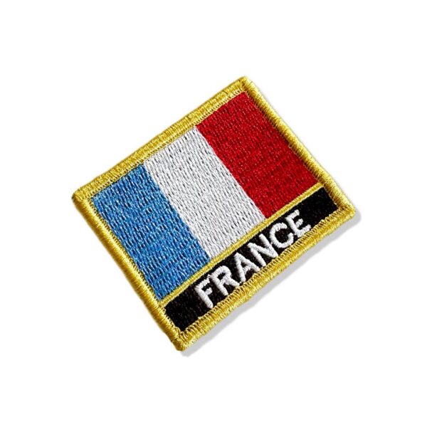 BP0031N-011 Bandeira França Patch Bordado 5,7×4,8 cm - Imagem 6