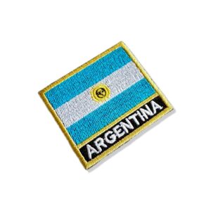 BP0032N-001 Bandeira Argentina Patch Bordado 7,5×6,3cm