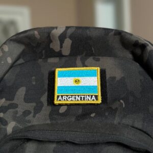 BP0032N-001 Bandeira Argentina Patch Bordado 7,5×6,3cm