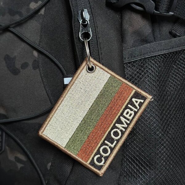 BP0049N-003 Bandeira Colombia Patch Bordado 7,5x6,3cm - Imagem 4