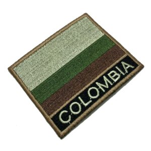 BP0049N-003 Bandeira Colombia Patch Bordado 7,5×6,3cm