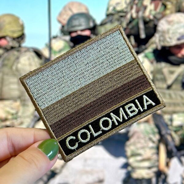 BP0049N-004 Bandeira Colombia Patch Bordado 7,5x6,3cm - Imagem 2