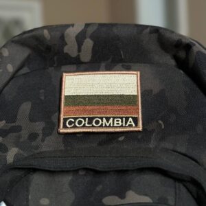 BP0049N-003 Bandeira Colombia Patch Bordado 7,5×6,3cm