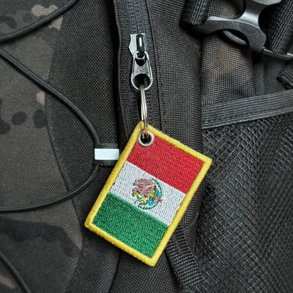 BP0050-011 Bandeira México Patch Bordado 5,7x3,8cm - Imagem 3